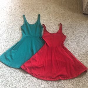 Cotton fit & flair Express dresses XS